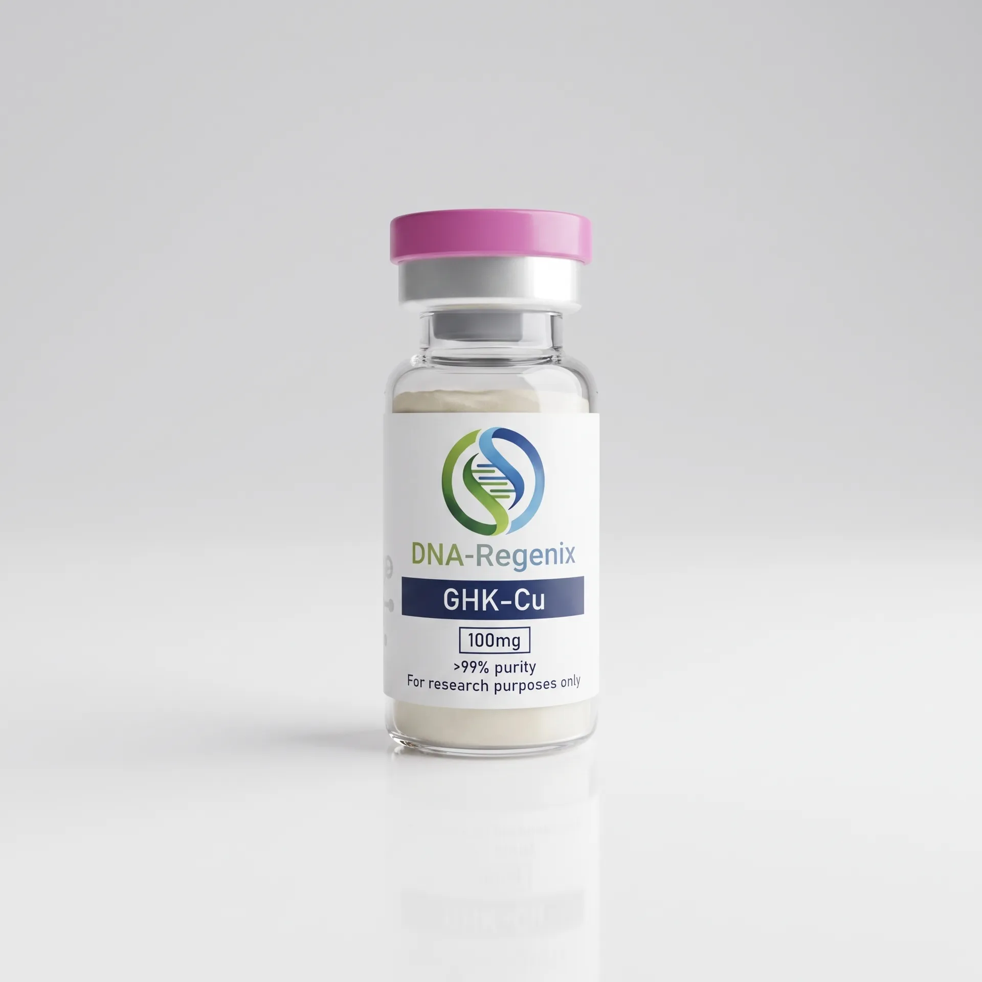GHK-Cu 100mg research peptide vial